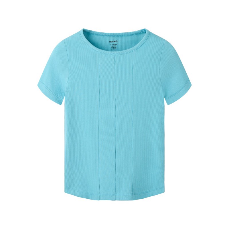 NAME IT Kids Lena kortærmet slim top - Milky Blue