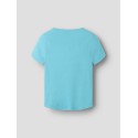 NAME IT Kids Lena kortærmet slim top - Milky Blue