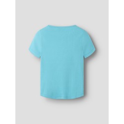 NAME IT Kids Lena kortærmet slim top - Milky Blue
