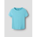 NAME IT Kids Lena kortærmet slim top - Milky Blue