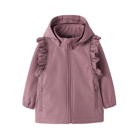 NAME IT Mini Alfa softshell flæse jakke - Wistful Mauve