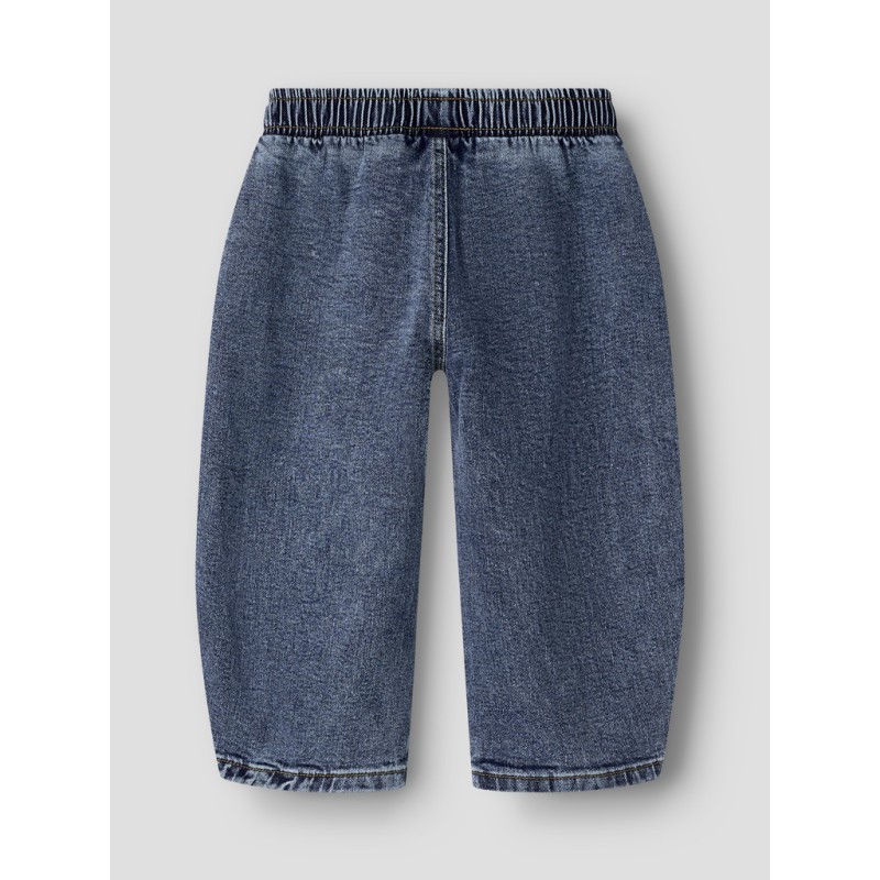 NAME IT Mini Ben barrel denim jeans - Medium Blue Denim