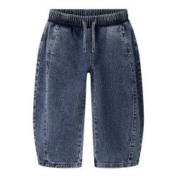 NAME IT Mini Ben barrel denim jeans - Medium Blue Denim
