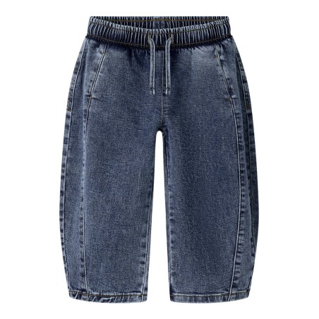NAME IT Mini Ben barrel denim jeans - Medium Blue Denim