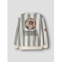 NAME IT Mini Lane langærmet sweatshirt - Antique White