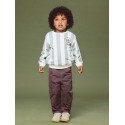 NAME IT Mini Lane langærmet sweatshirt - Antique White