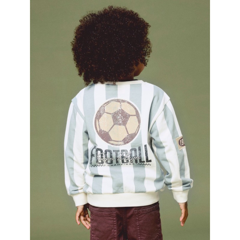 NAME IT Mini Lane langærmet sweatshirt - Antique White
