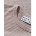 NAME IT Mini Wax uld rib langærmet bluse - Violet Ice