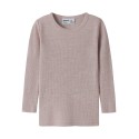 NAME IT Mini Wax uld rib langærmet bluse - Violet Ice