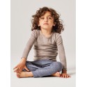 NAME IT Mini Wax uld rib langærmet bluse - Satellite