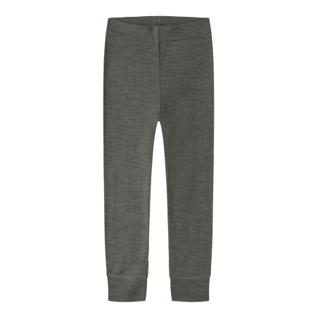 NAME IT MINI Wax uld rib leggings - Mulled Basil