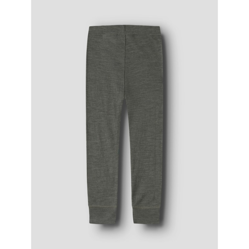 NAME IT MINI Wax uld rib leggings - Mulled Basil