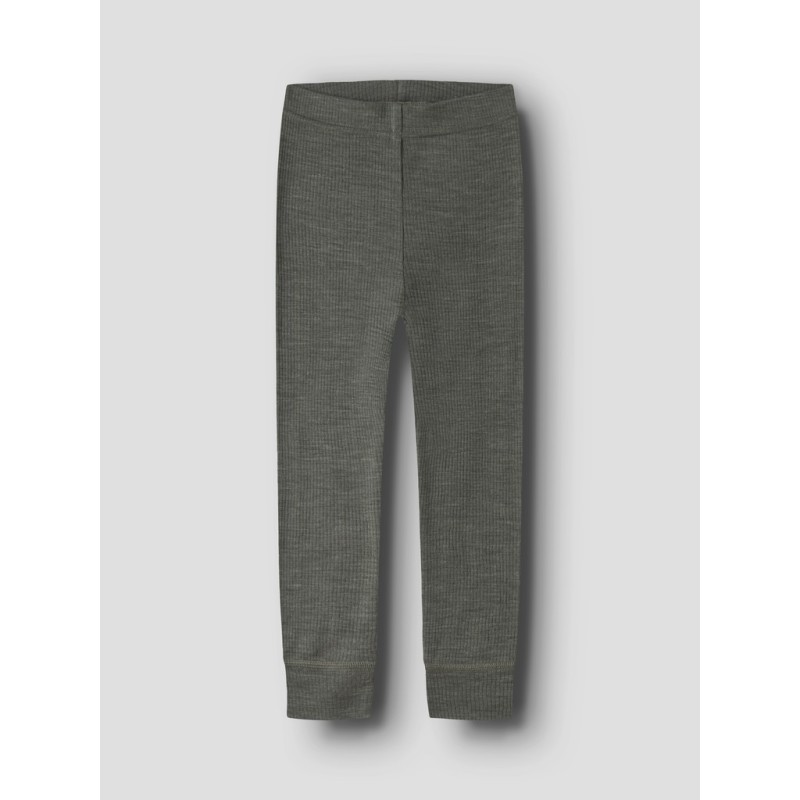 NAME IT MINI Wax uld rib leggings - Mulled Basil