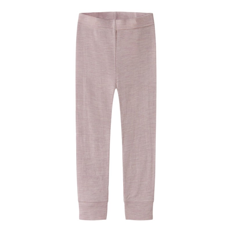 NAME IT MINI Wax uld rib leggings - Violet Ice