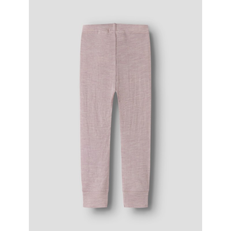 NAME IT MINI Wax uld rib leggings - Violet Ice
