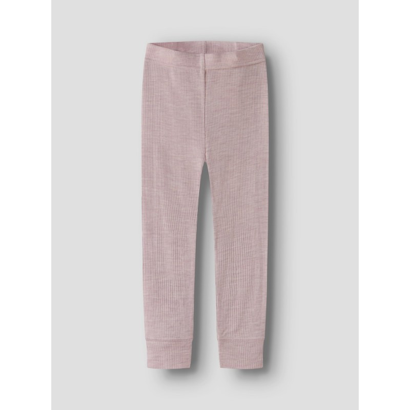 NAME IT MINI Wax uld rib leggings - Violet Ice