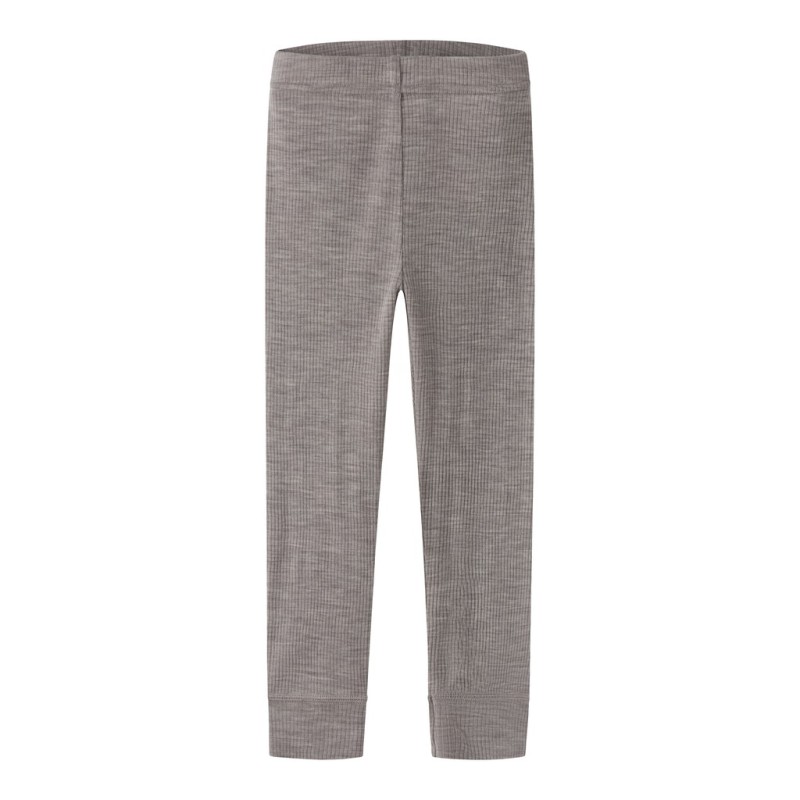 NAME IT MINI Wax uld rib leggings - Satellite