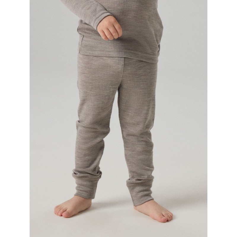 NAME IT MINI Wax uld rib leggings - Satellite
