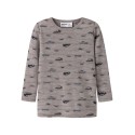 NAME IT Mini Wang uld rib langærmet bluse - Satellite