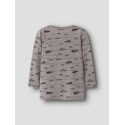 NAME IT Mini Wang uld rib langærmet bluse - Satellite