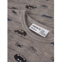 NAME IT Mini Wang uld rib langærmet bluse - Satellite
