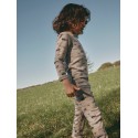 NAME IT Mini Wang uld rib langærmet bluse - Satellite