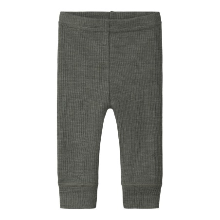 NAME IT Baby Wax Uld Leggings - Mulled Basil