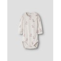 NAME IT Baby Laurie langærmet bodystocking - Peyote Melange
