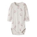 NAME IT Baby Laurie langærmet bodystocking - Peyote Melange