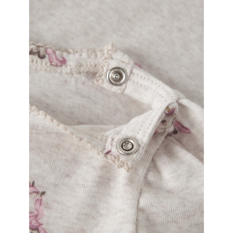 NAME IT Baby Laurie langærmet bodystocking - Peyote Melange