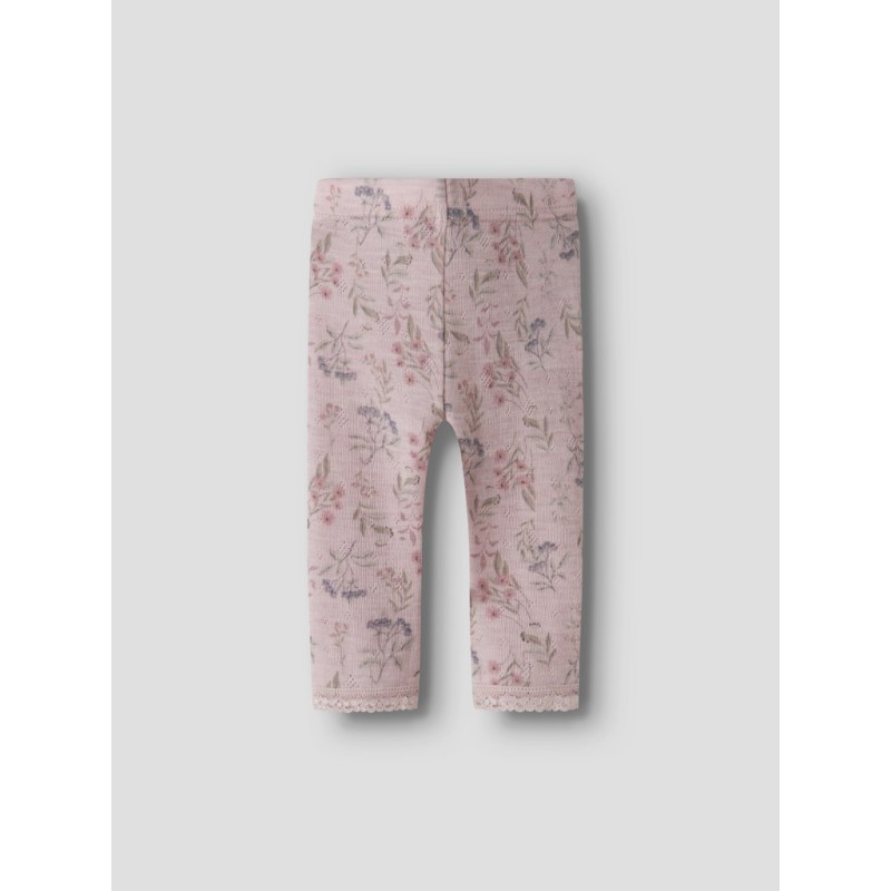 NAME IT Baby Wang uld leggings - Violet Ice