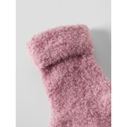 NAME IT Baby Terry fluffy strømper - Lilas