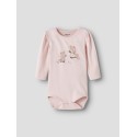 NAME IT Baby Laica langærmet bodystocking - Lotus
