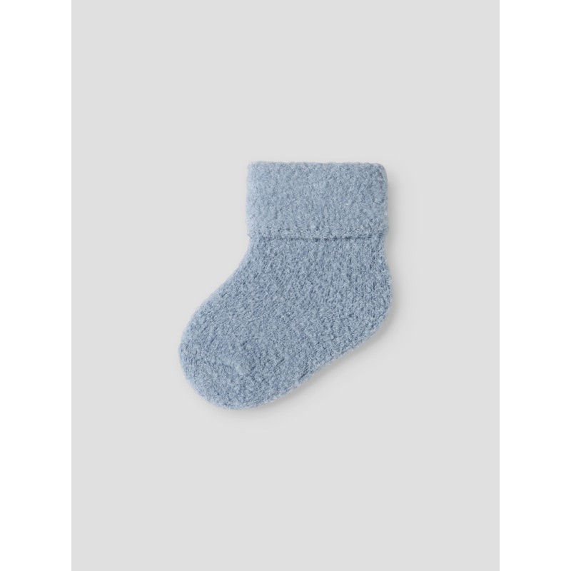 NAME IT BABY Ollo Terry Fluffy Strømper - Ashley Blue