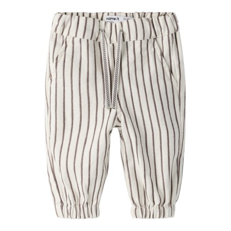 NAME IT Baby Luciano bukser - Antique White