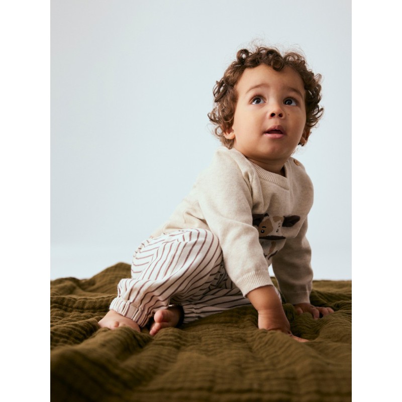 NAME IT Baby Luciano bukser - Antique White
