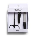PIECES Fenna neglesæt - Sort