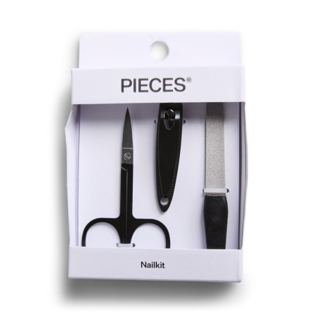 PIECES Fenna neglesæt - Sort