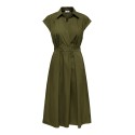 JDY Willy Kortærmet midi kjole - Dark OLive