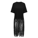 ONLY Tahlia blonde kjole top - Sort