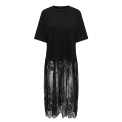 ONLY Tahlia blonde kjole top - Sort