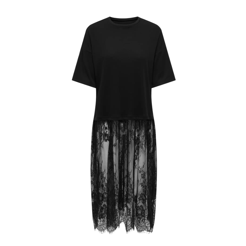 ONLY Tahlia blonde kjole top - Sort