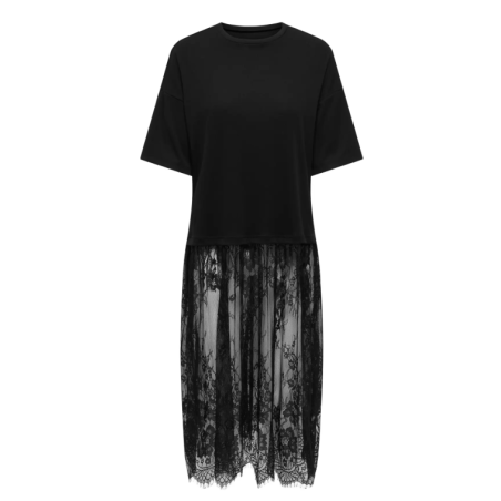 ONLY Tahlia blonde kjole top - Sort