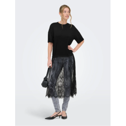 ONLY Tahlia blonde kjole top - Sort