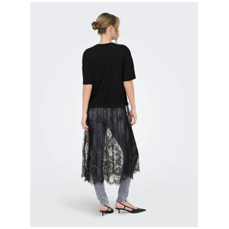 ONLY Tahlia blonde kjole top - Sort
