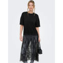 ONLY Tahlia blonde kjole top - Sort