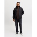 JACK & JONES PLUS Blualves Kortærmet polo - Hot Fudge/ Black Melange