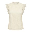 JDY Lotas Blonde Top - Cloud Dancer