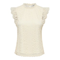 JDY Lotas Blonde Top - Cloud Dancer
