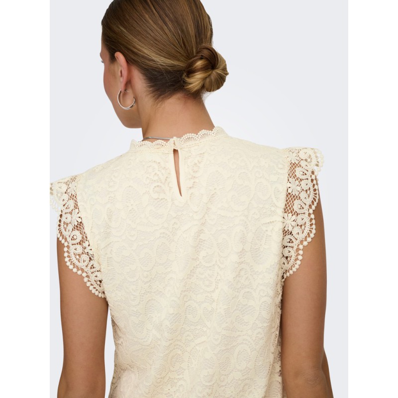 JDY Lotas Blonde Top - Cloud Dancer